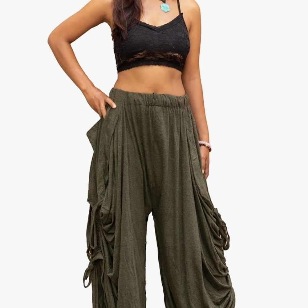 Olive Green Women's Harem Pants
